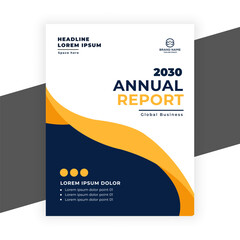  modern  vector annual report corporate  flyer  design template