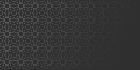 Foto op Plexiglas Islamic ornament vector , persian motiff . 3d ramadan islamic round pattern elements . Geometric circular ornamental arabic symbol vector EPS 10 © Diqna