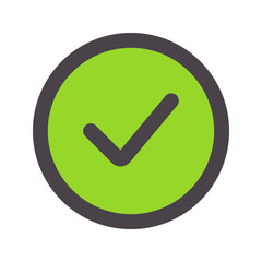 success flat line icon