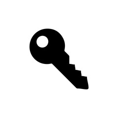 Key icon vector. Key logo design. Key vector icon illustration isolated on white background	