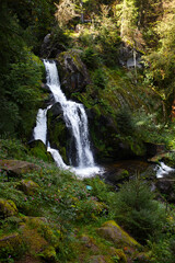 Beautiful Waterfall in the Black Forest in Triberg, Germany