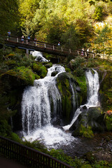 Triberg Waterfall, Triberg, Schwarzwald, Germany. Waterfall in the Black Forest