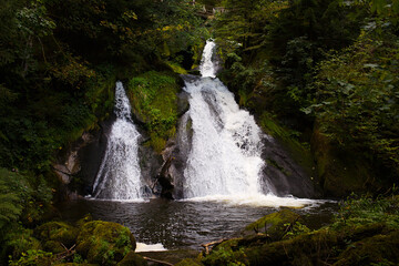 Triberg Waterfall, Triberg, Schwarzwald, Germany. Waterfall in the Black Forest