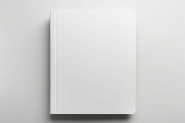 Blank white book. Generate Ai