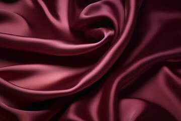 Burgundy silk. Generate Ai