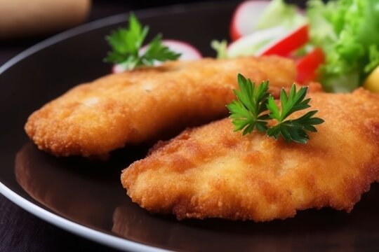 Fried fish fillet food. Generate Ai