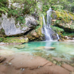 The Virje waterfall - Soča Valley - Slovenia