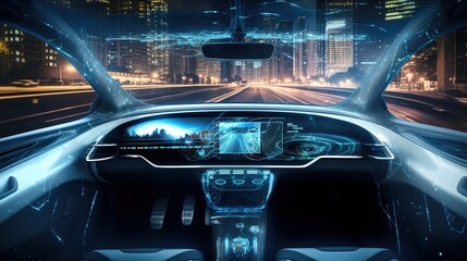 Autonomic vehicle. autonomous vehicle. the head-up display. technology for automobiles. generative ai	