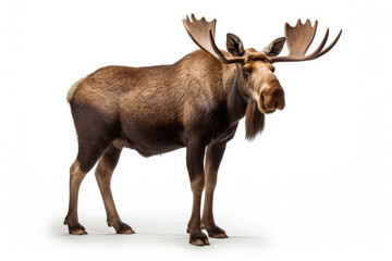 Moose isolated on a white background