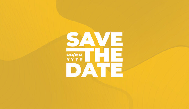 Save the date banner. Can be used for business, marketing and advertising. logo graphic design of event summit made for Technology and upcoming events. Vector EPS 10