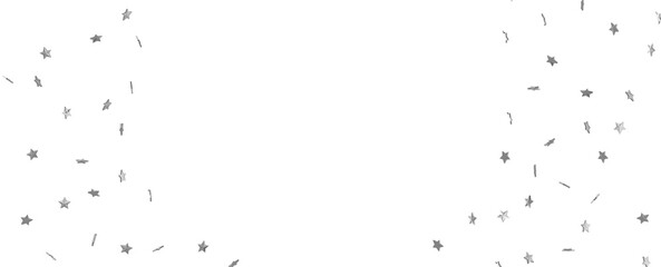 Silver stars border 3d