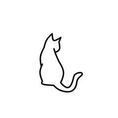 cat animal outline