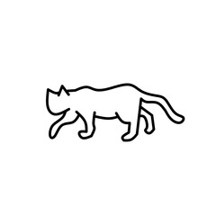 cat animal outline