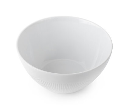 empty bowl isolated on white background.