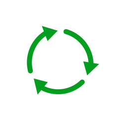 Obraz premium green recycling symbol