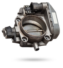 Car part engine throttle valve opened by the gas pedal to supply more air to the engine. Spare...