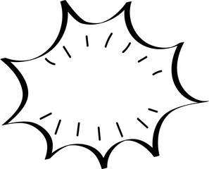 Black and white speech bubble balloon icon sticker memo keyword planner text box banner, flat png transparent element design