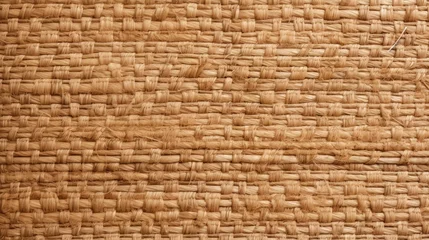 Foto op Plexiglas Woven straw mat texture background, presenting a natural, rustic aesthetic with intricate interlocking fibers. Great for eco-friendly product packaging and interior decor. © Kanisorn