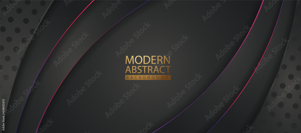 Poster modern abstract background with lines shape and shadow effect