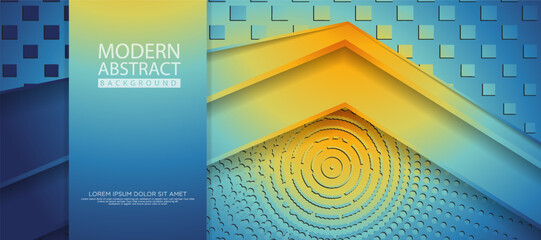 Modern abstract background with lines shape and shadow effect