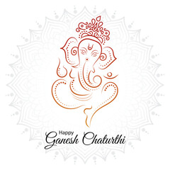 Happy Ganesh Chaturthi Vector design template, festival , indain, ganpati,