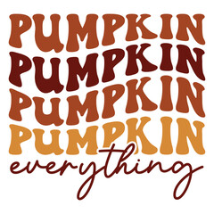 Pumpkin everything Retro SVG