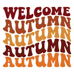 Welcome autumn Retro SVG