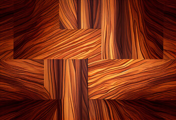 Wood grain background pattern. Generative AI