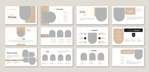 Pitch Deck Presentation template, Used for modern Presentations, company profiles, annual reports, pitch decks, proposals, portfolios, business and marketing