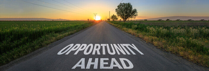 opportunity ahead in  road
