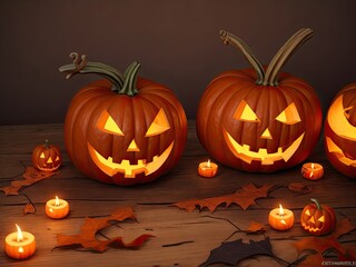 halloween pumpkin with a pumpkin