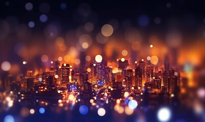 Obraz premium Light through wet windows. Night festival background. For banner, postcard, book illustration.