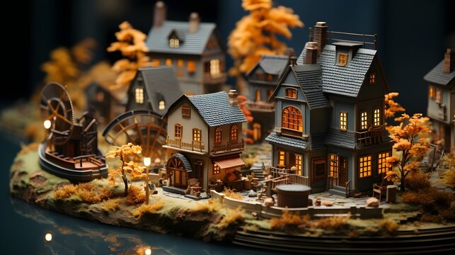 Toy Town: A Delicate World of Tiny Streets and Homes