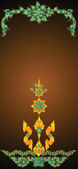 Vector illustration. Wallpaper iphone Thai art pattern or Line Thai background texture.