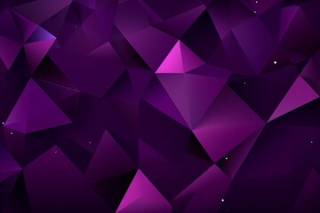 Obraz premium An abstract purple background with triangles and stars