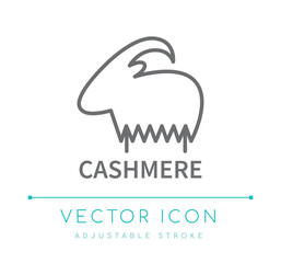 Cashmere Textile Line Icon
