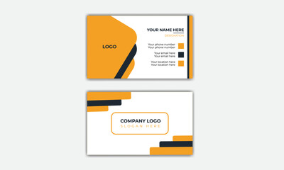 Clean corporate Modern and simple Business Card design template