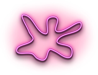 Abstract vibrant color neon