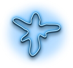 Abstract vibrant color neon