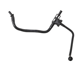 A plastic pipe is part of the vehicle’s fuel system, which supplies gasoline under pressure to the cylinders of car engine. Spare parts for sale in auto service.