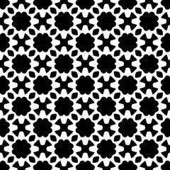 Black and white seamless pattern. Repeat pattern. Abstract background. Monochrome texture. Seamless texture for fashion, textile design,  on wall paper, wrapping paper, fabrics and home decor.