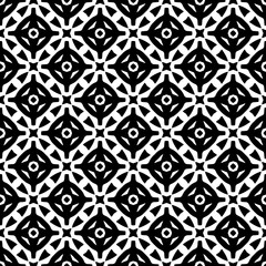 Black and white seamless pattern. Repeat pattern. Abstract background. Monochrome texture. Seamless texture for fashion, textile design,  on wall paper, wrapping paper, fabrics and home decor.
