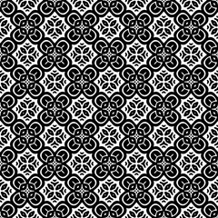 Black and white seamless pattern. Repeat pattern. Abstract background. Monochrome texture. Seamless texture for fashion, textile design,  on wall paper, wrapping paper, fabrics and home decor.
