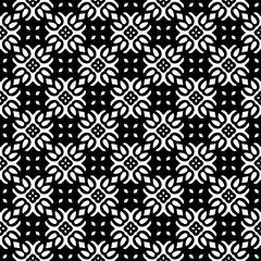 Black and white seamless pattern. Repeat pattern. Abstract background. Monochrome texture. Seamless texture for fashion, textile design,  on wall paper, wrapping paper, fabrics and home decor.