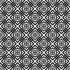 Black and white seamless pattern. Repeat pattern. Abstract background. Monochrome texture. Seamless texture for fashion, textile design,  on wall paper, wrapping paper, fabrics and home decor.