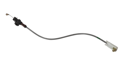 Metal cable parking brake isolated on white background. Auto service industry. Parts catalog. Auto service industry. Spare parts catalog.