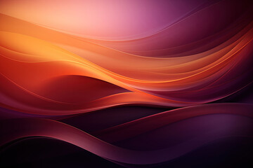 Dark orange and purple abstract texture with space for design. Gradient cherry gold vintage curve...