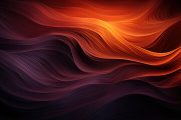 Obraz premium Dark orange and purple abstract texture with space for design. Gradient cherry gold vintage curve background for Halloween, Thanksgiving, and autumn.