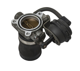 Car part engine throttle valve opened by the gas pedal to supply more air to the engine. Spare...