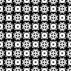 Black and white seamless pattern. Repeat pattern. Abstract background. Monochrome texture. Seamless texture for fashion, textile design,  on wall paper, wrapping paper, fabrics and home decor.
